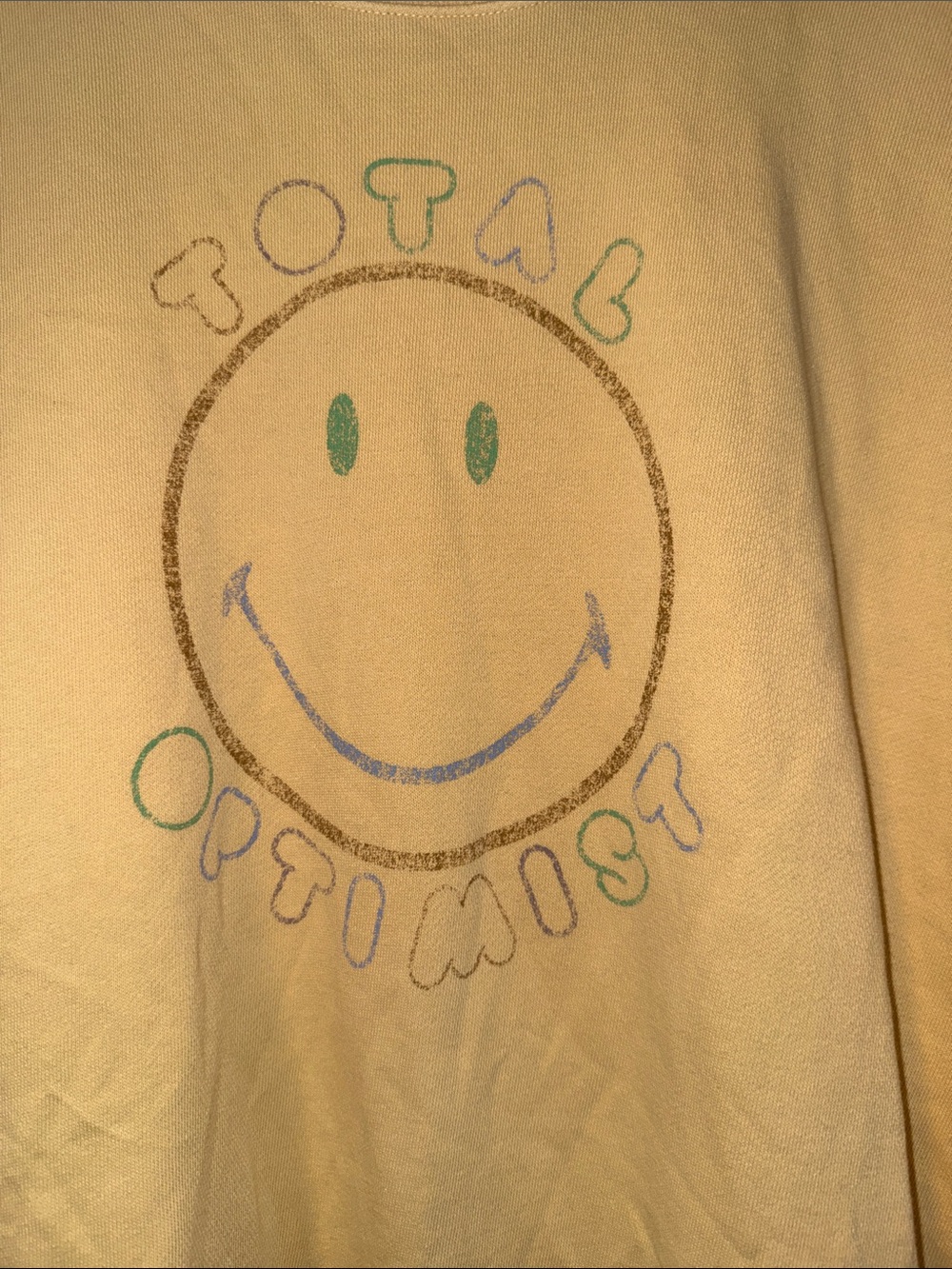 aerie Yellow Crewneck Smiley Pullover - Picture 6 of 7